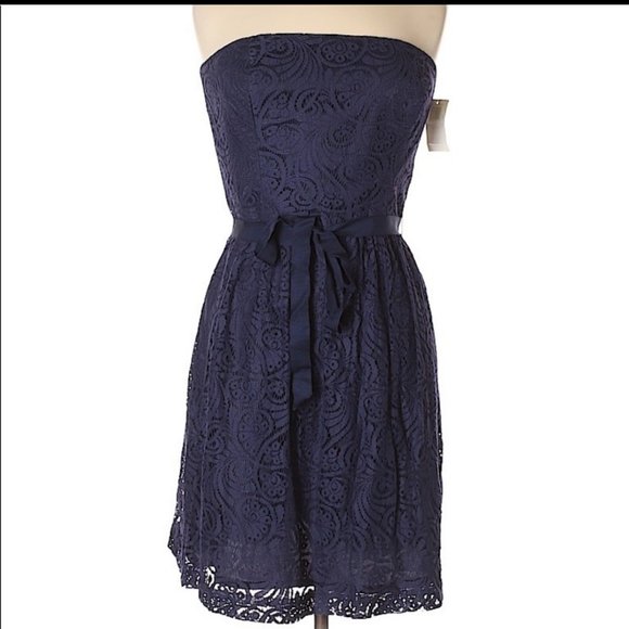 Trina Turk Zafira navy lace dress - Picture 4 of 5